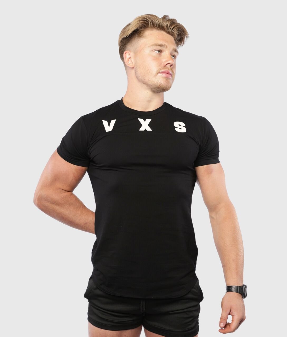 FUSION T - Shirt [Black] - VXS GYM WEAR