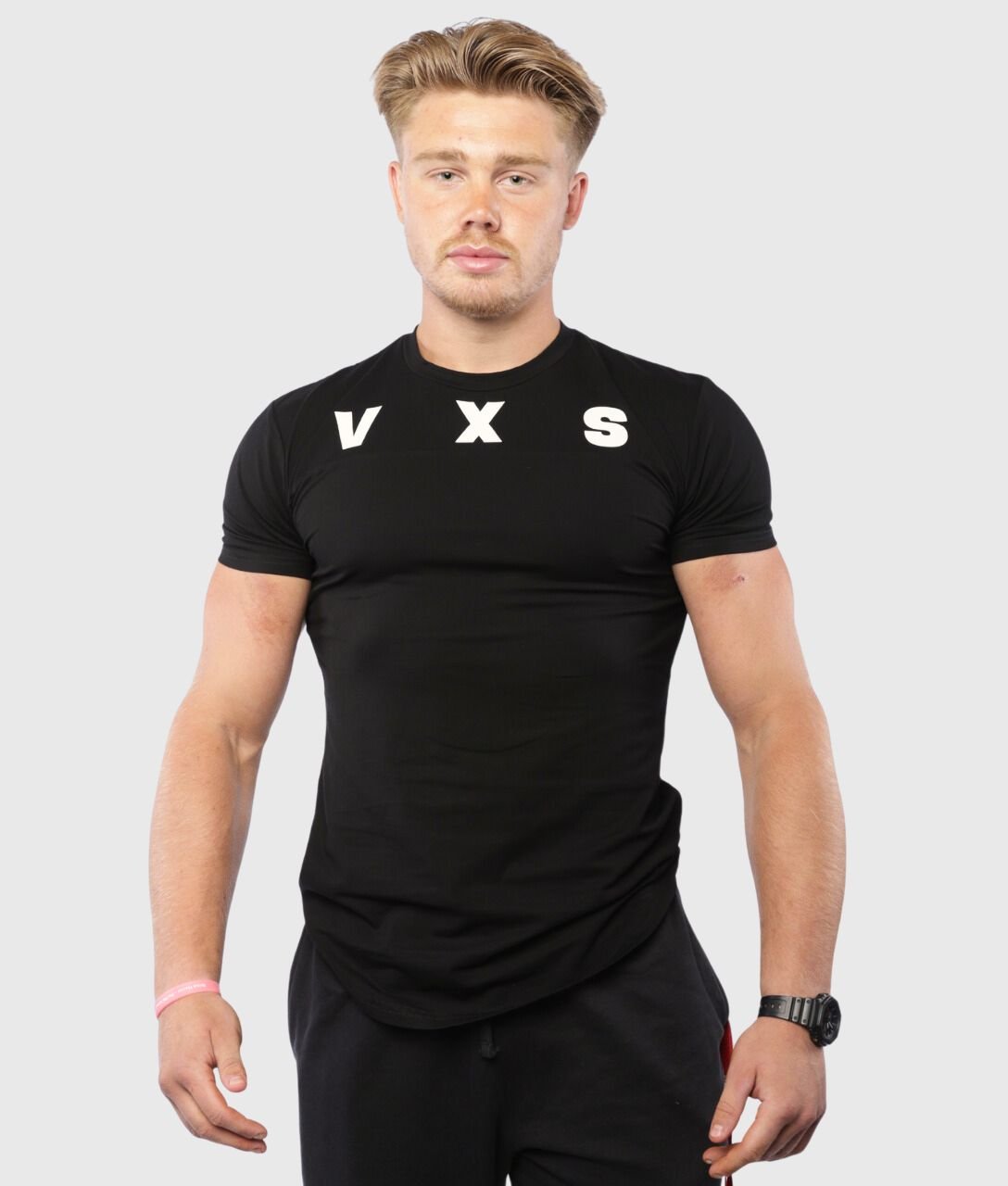 FUSION T - Shirt [Black] - VXS GYM WEAR