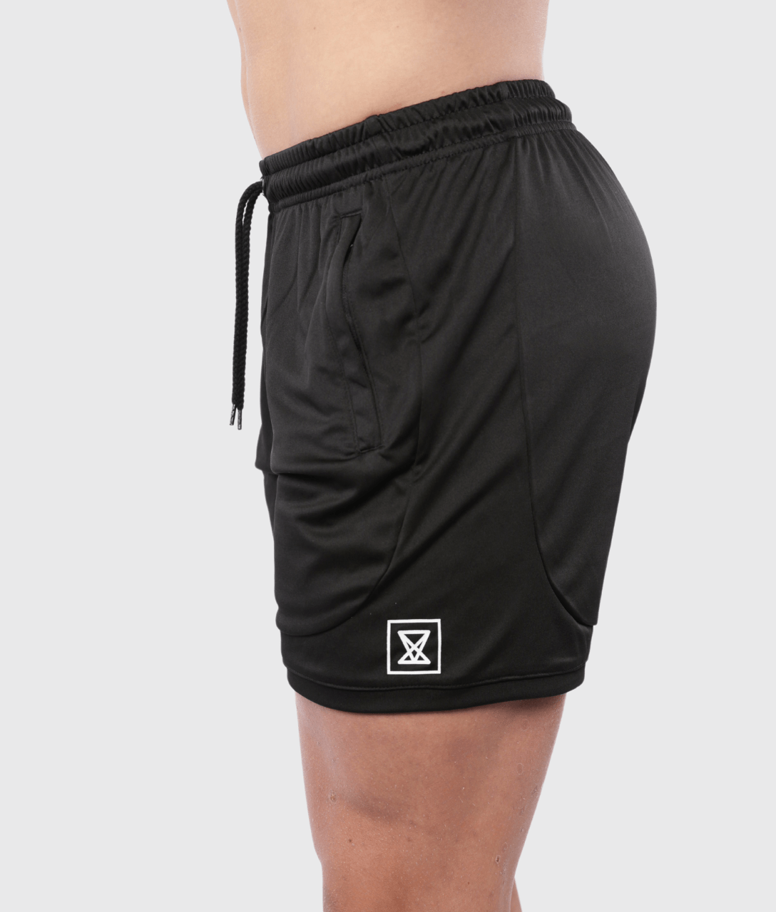 TRAINING Zip Shorts [Black] - VXS GYM WEAR