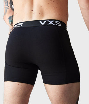 Bamboo Boxer Shorts 2 Pack [Black/Black] - VXS GYM WEAR