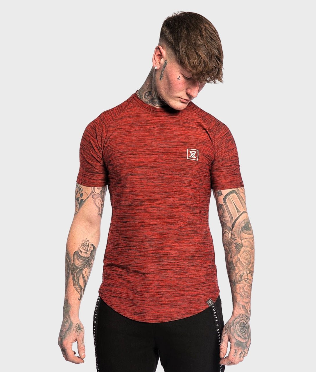 Elite T-Shirt [Burgundy] - VXS GYM WEAR
