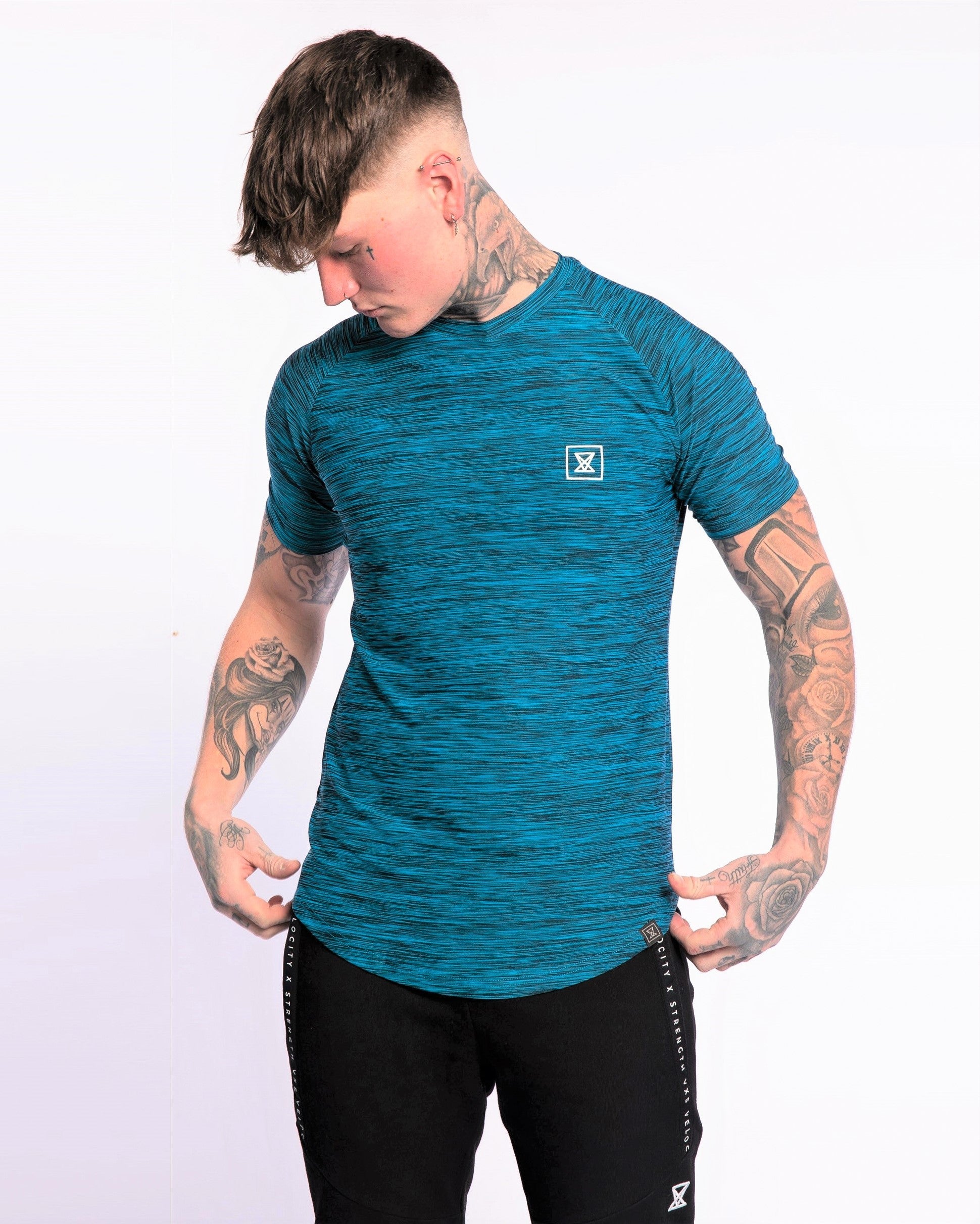 Elite T-Shirt [Cyan] - VXS GYM WEAR
