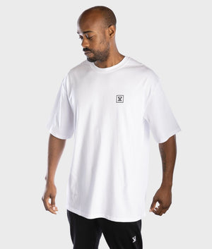 OVERSIZED T-Shirt [WHITE] *NEW* - VXS GYM WEAR